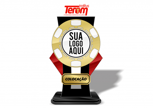TROFÉU PARA POKER - MODELO 01