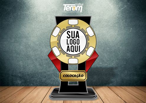 TROFÉU PARA POKER - MODELO 01