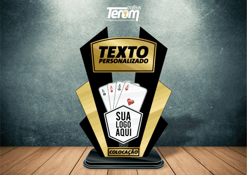 TROFÉU PARA POKER - MODELO 03