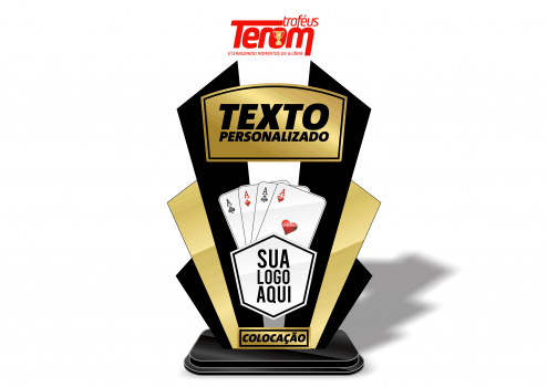 TROFÉU PARA POKER - MODELO 03