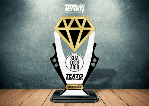 TROFÉU PARA POKER - MODELO 04
