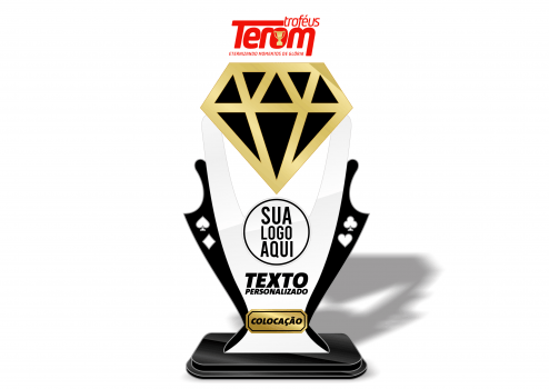 TROFÉU PARA POKER - MODELO 04