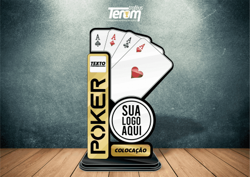 TROFÉU PARA POKER - MODELO 05