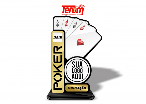 TROFÉU PARA POKER - MODELO 05