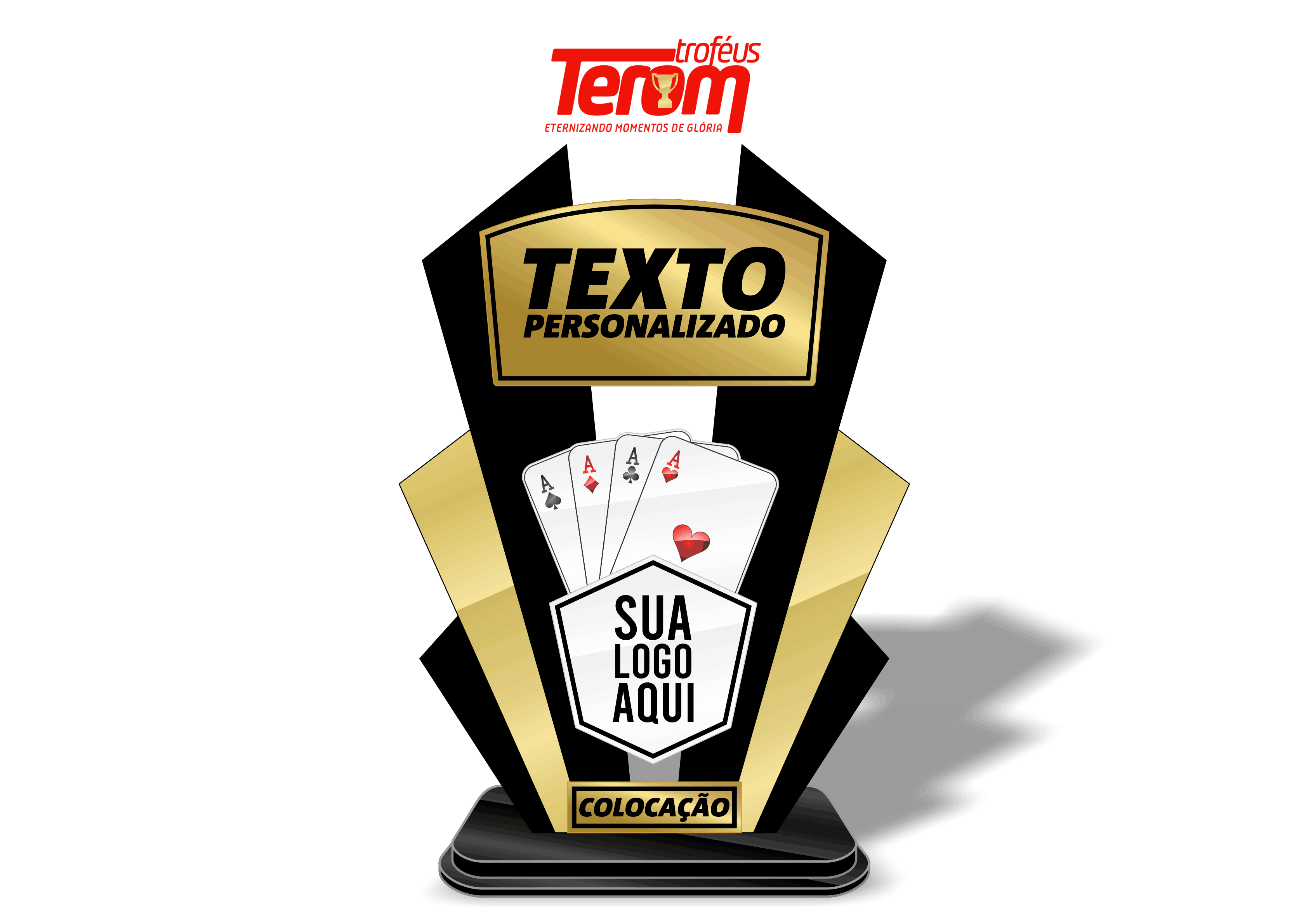 TROFÉU PARA POKER - MODELO 03